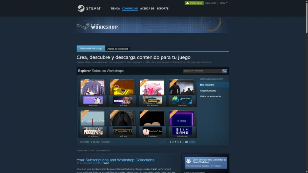mejores sitios para descargar mods de juegos de PC