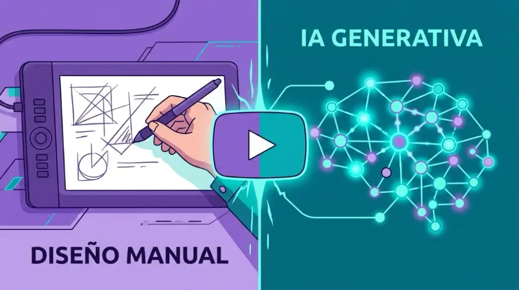 Crear miniaturas de YouTube gratis: comparación entre diseño manual e inteligencia artificial