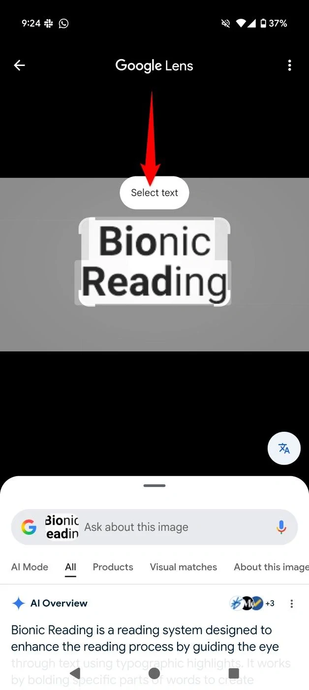 Cómo copiar texto de una foto en Android