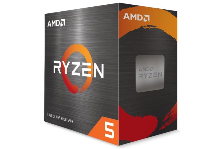 [Cómo armar una PC gamer barata para Fortnite: procesador AMD Ryzen 5 5500 junto a su disipador Wraith Stealth.]