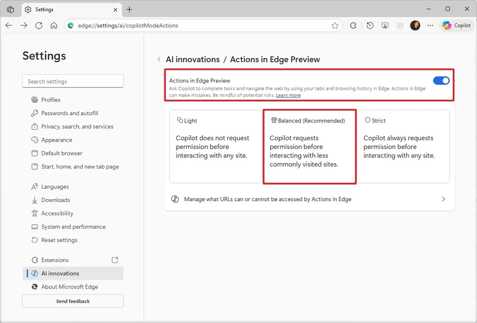 Cómo habilitar Copilot Mode en Microsoft Edge 41 copilot8