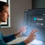 Codex de ChatGPT: Desarrollador guiando a un agente de IA (Codex) que convierte una frase en bloques de código