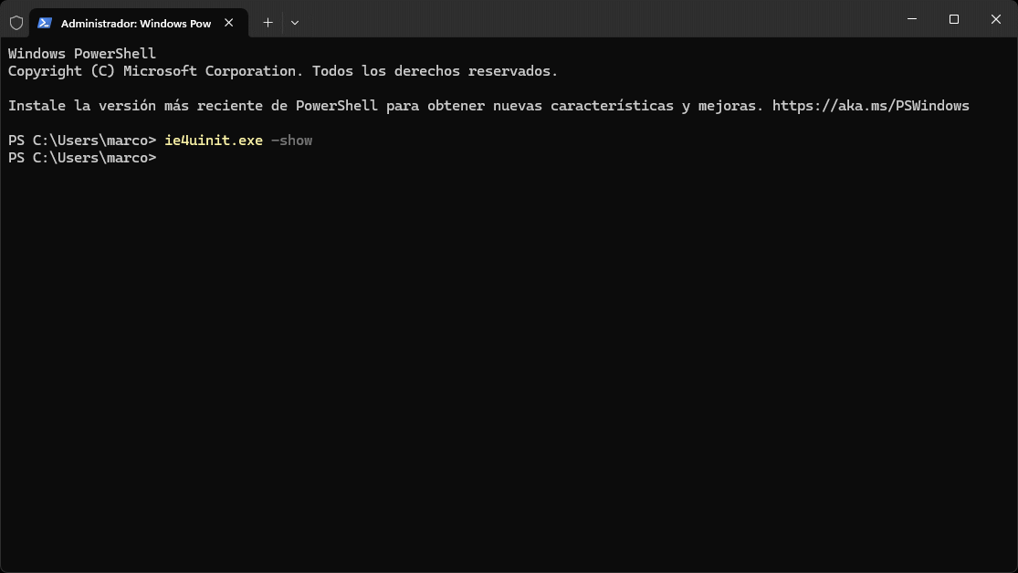 Cómo reconstruir la caché de iconos en Windows 11 - Símbolo del sistema