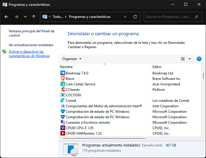 Descargar Windows Media Player clásico Windows 11