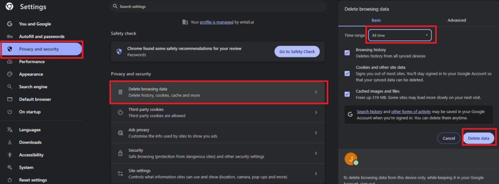 Clear browsing data in Chrome 1 1024x378 1