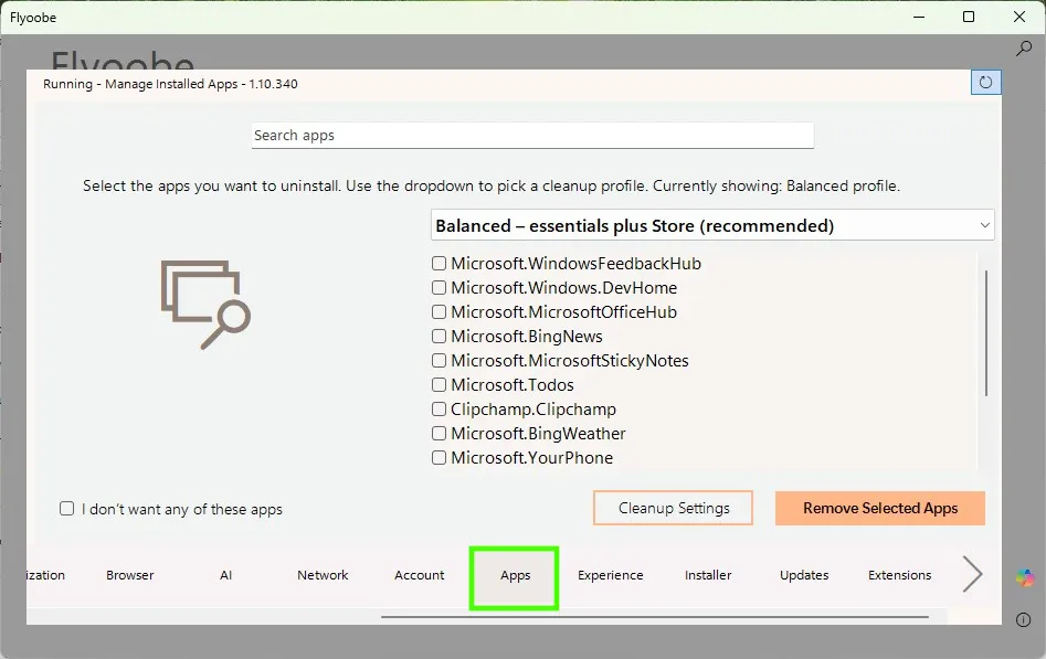 Crea tu propio Windows 11 ligero y optimizado con Flyoobe: Guía paso a paso 50 fli16