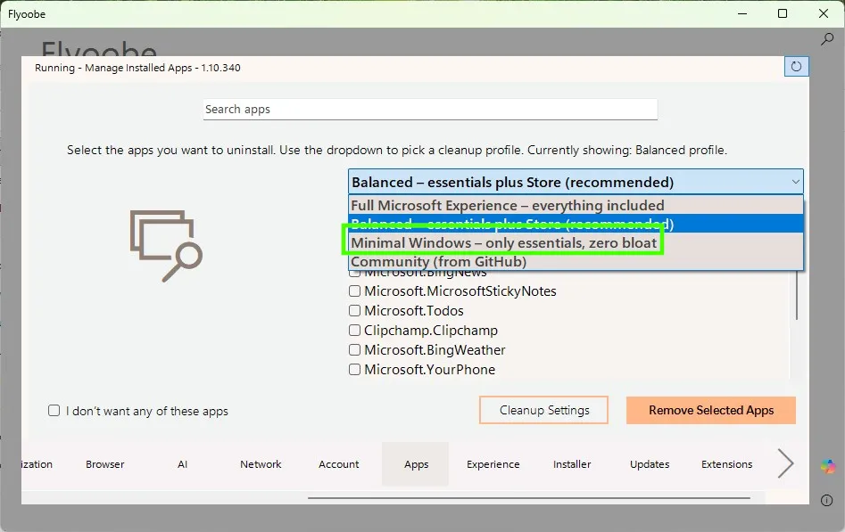 Crea tu propio Windows 11 ligero y optimizado con Flyoobe: Guía paso a paso 51 fli17