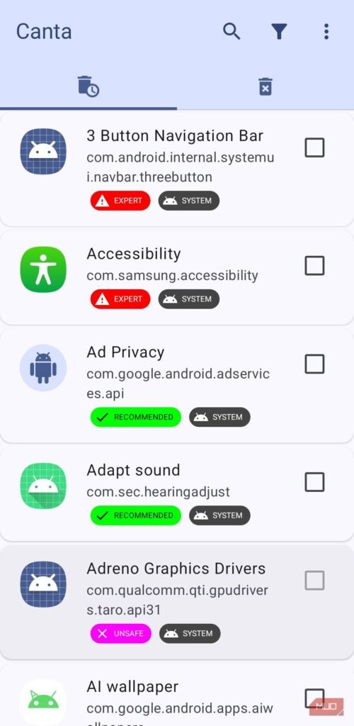 Cómo eliminar el bloatware en Android sin root (debloating paso a paso) 42 canta app on android phone