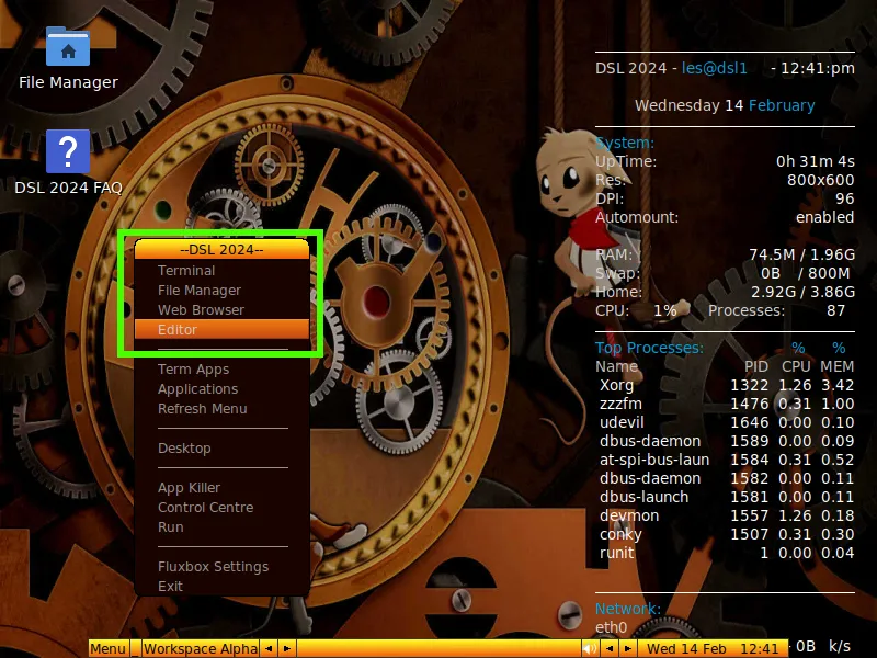 Cómo revivir un portátil antiguo con Damn Small Linux: guía paso a paso 50 dsl16