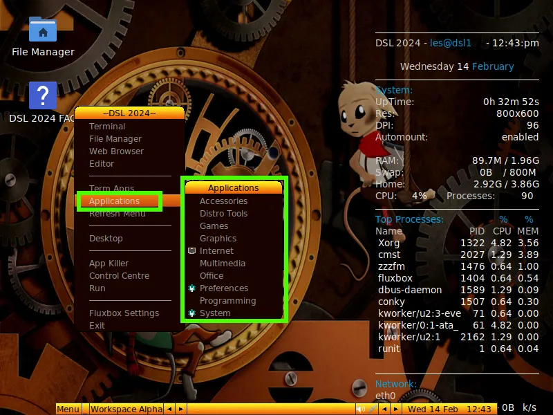Cómo revivir un portátil antiguo con Damn Small Linux: guía paso a paso 51 dsl17