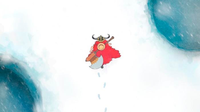 luffy walking in elbaf