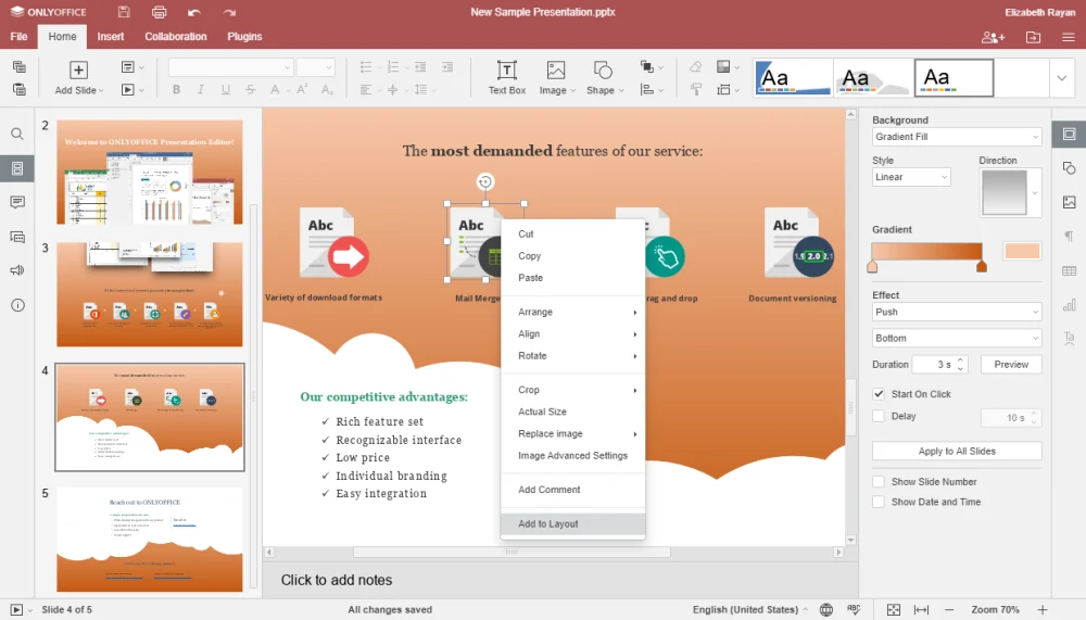 Las 10 mejores alternativas gratis a PowerPoint en 2026 43 OnlyOffice Presentation