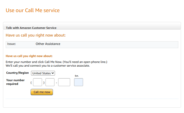 amazon call