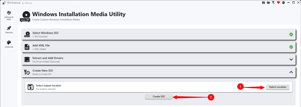 Cómo crear tu propia ISO de Windows 11 sin bloatware usando Winhance 41 pick where you want to save the iso then click create iso
