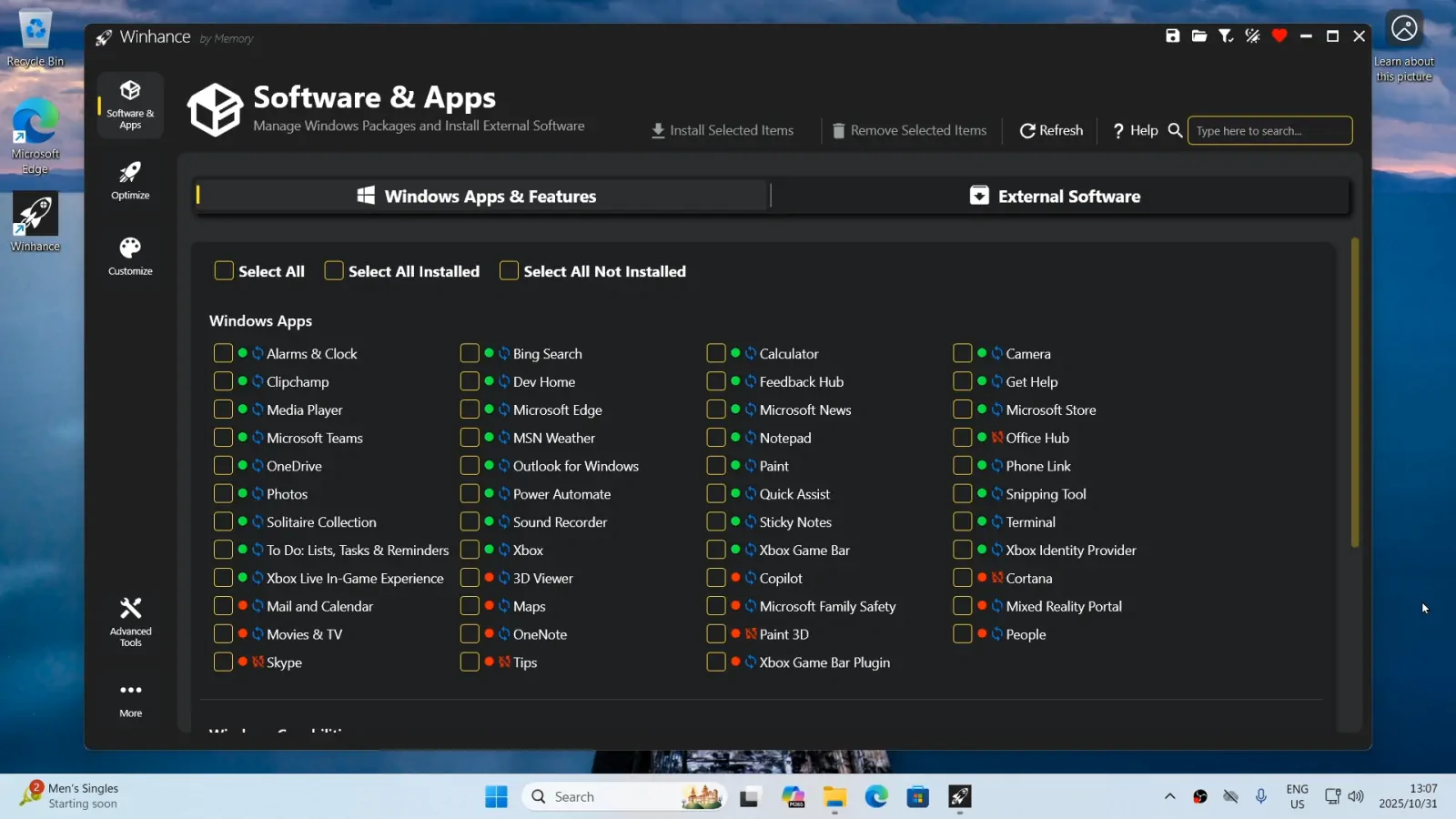 Cómo crear tu propia ISO de Windows 11 sin bloatware usando Winhance 33 winhance 1600x900 1