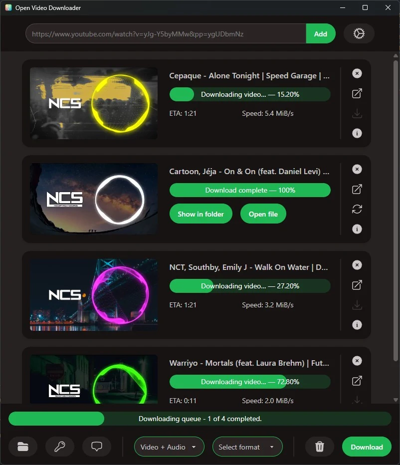 Los 7 mejores gestores de descargas para Windows (gratis y rápidos) 40 Open Video Downloader GUI de yt dlp