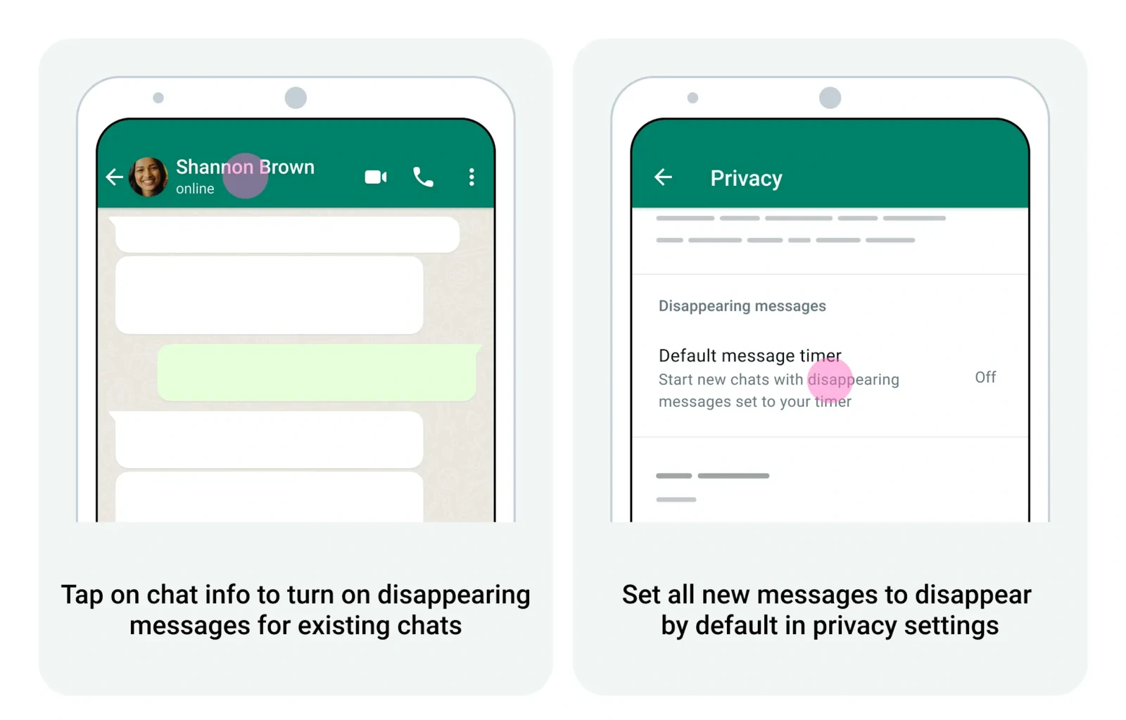 WhatsApp Disappearing Messages 2