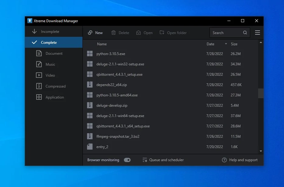 Los 7 mejores gestores de descargas para Windows (gratis y rápidos) 37 Xtreme Download Manager XDM