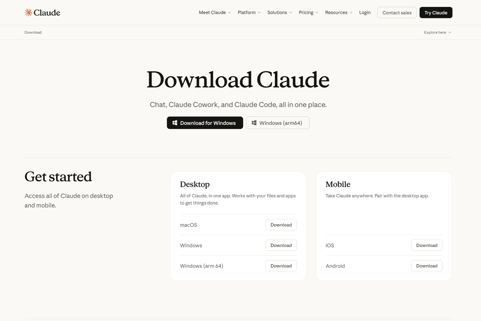 claude download