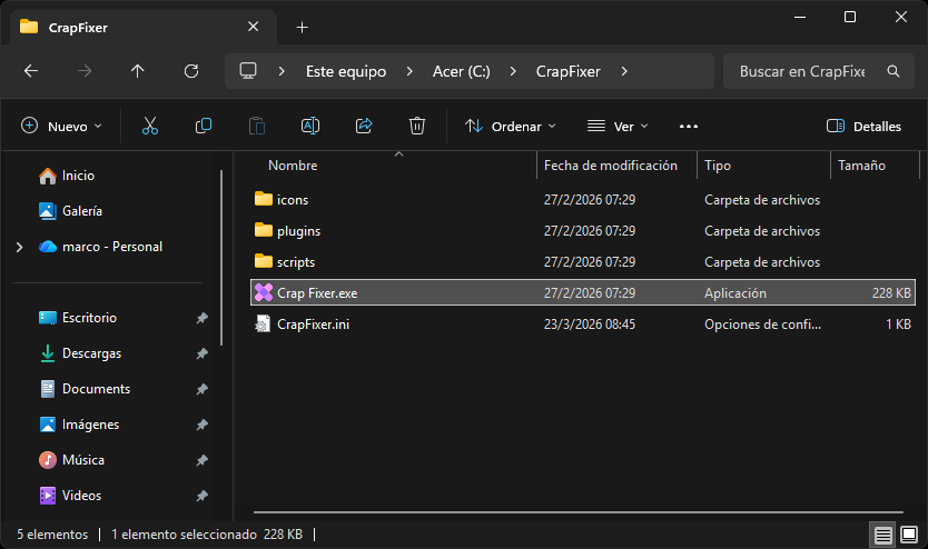 CrapFixer: optimiza Windows 11 y elimina bloatware fácilmente 35