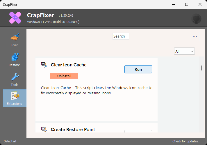 CrapFixer: optimiza Windows 11 y elimina bloatware fácilmente 41