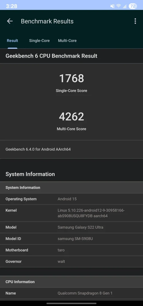 Los mejores benchmarks para Android (2026) 35 geekbench 6