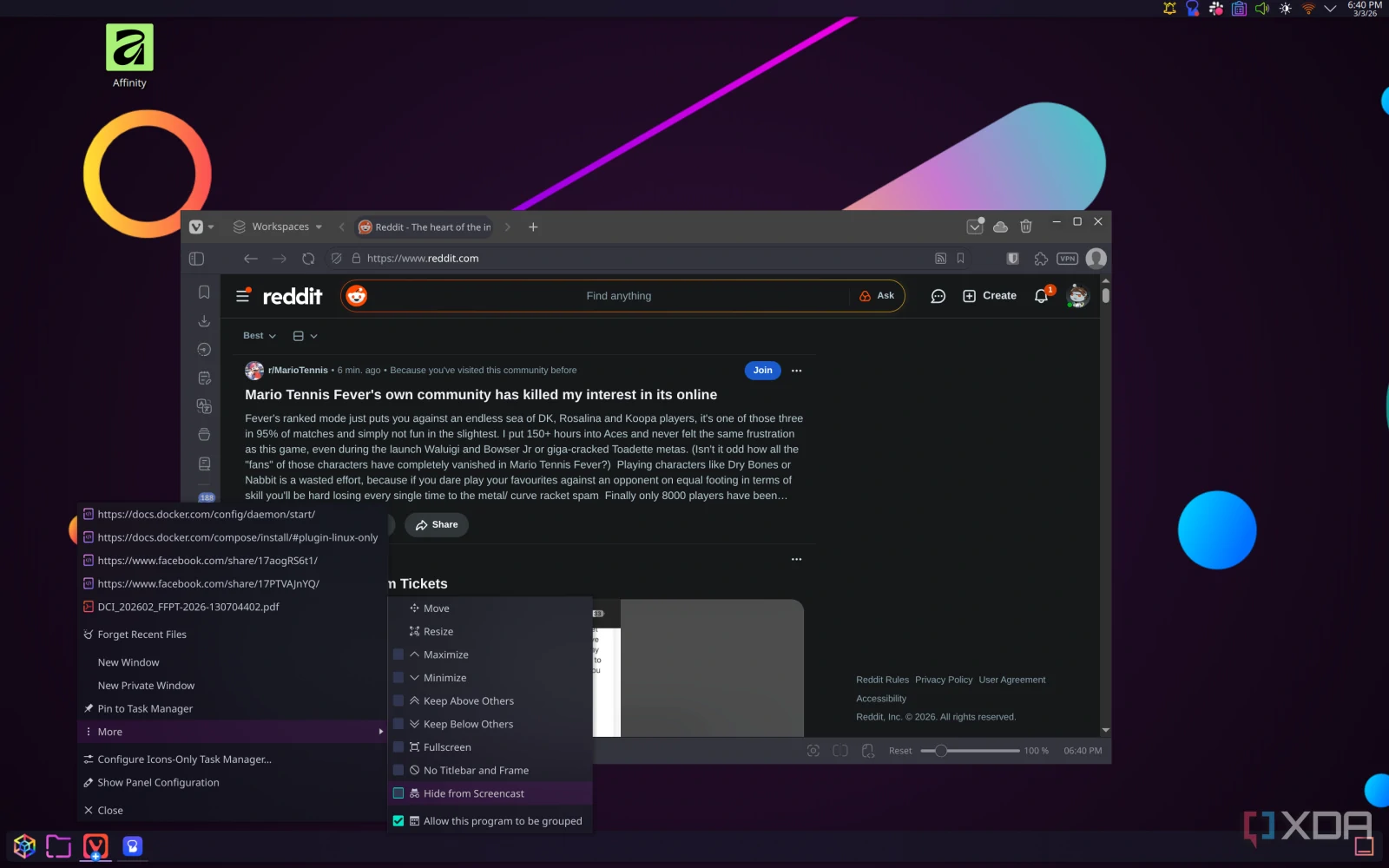 kde plasma hide from screencast