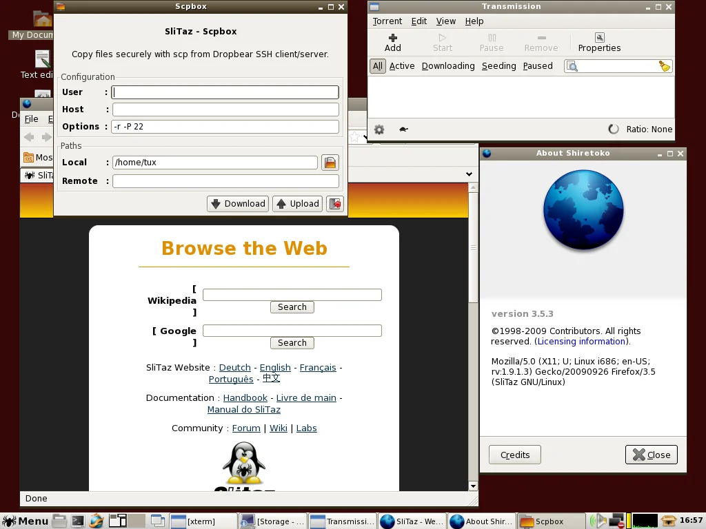 Los 7 sistemas operativos más pequeños (ordenados por tamaño) 39 slitaz