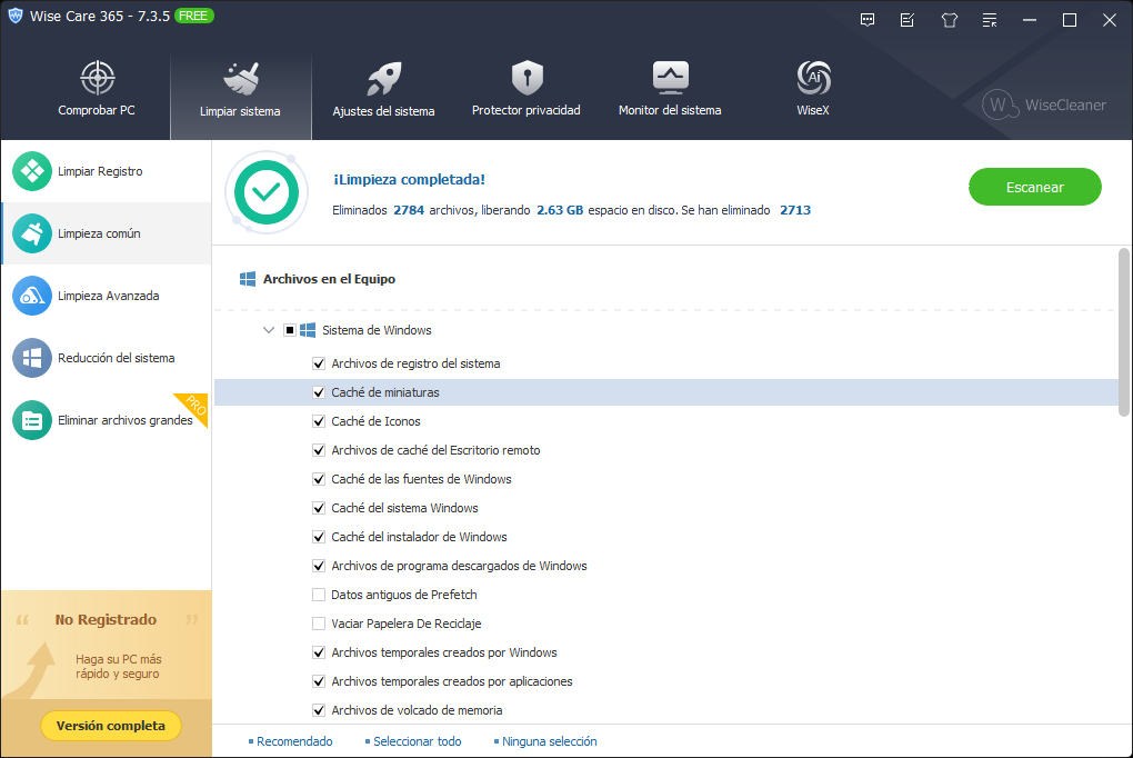 Reparar Caché de Iconos en Windows 11 y 10: Mejores Herramientas de Un Clic (Sin Comandos) 39 wise care 365 icon cache