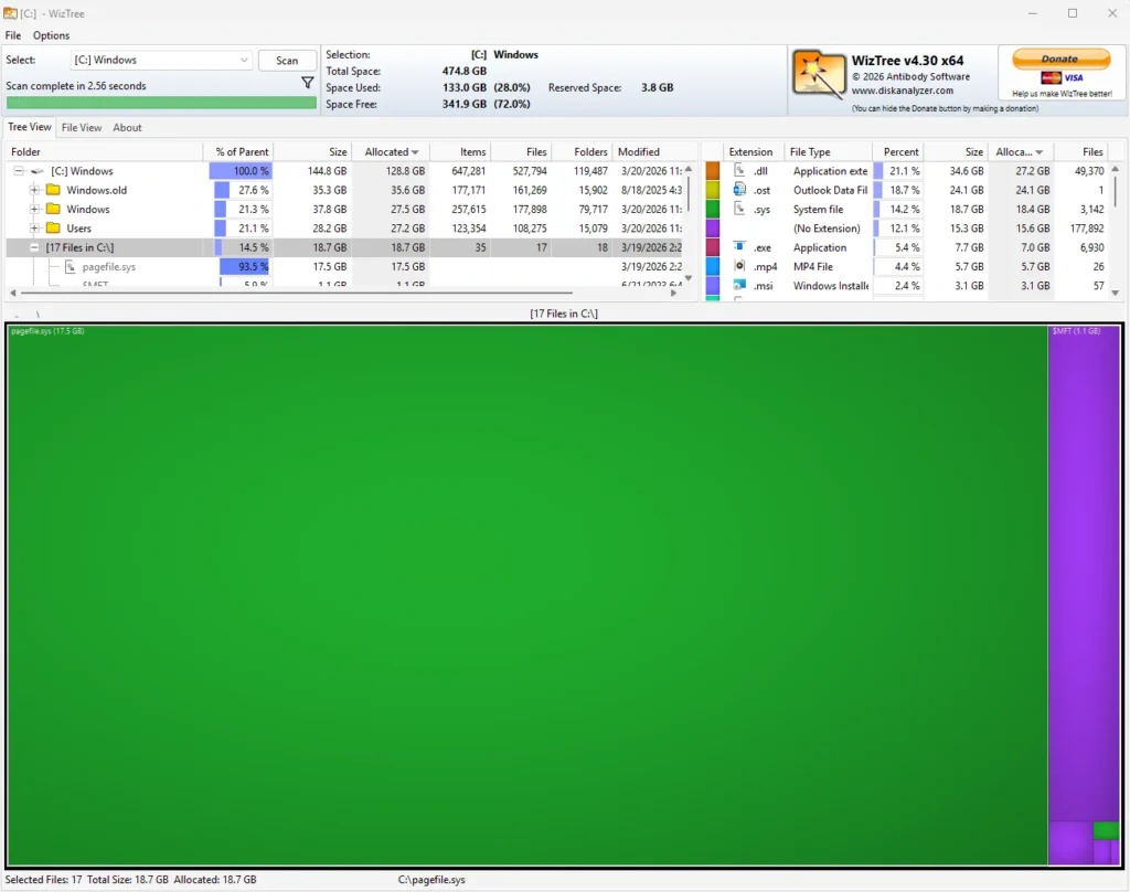 Cómo liberar espacio en Windows con WizTree (rápido y fácil) 38 wiztree identify 3e