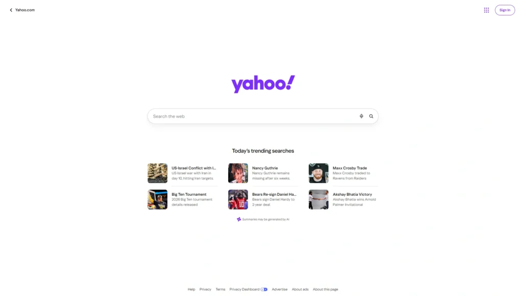 Las mejores alternativas a Google: buscadores para privacidad, IA y más en 2026 41 yahoo