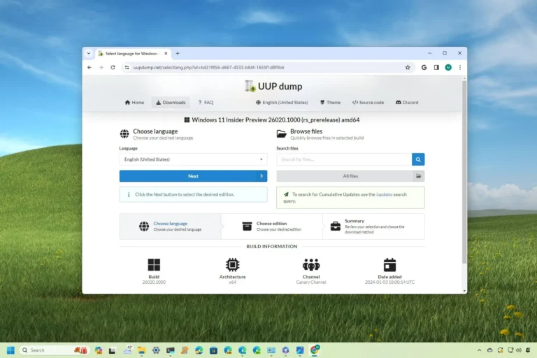 Como descargar cualquier ISO de Windows 10 o Windows 11 con UUP Dump