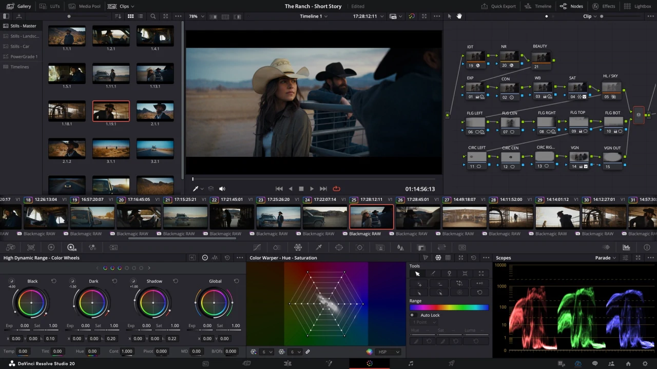 mejores editores de video gratis - DaVinci Resolve