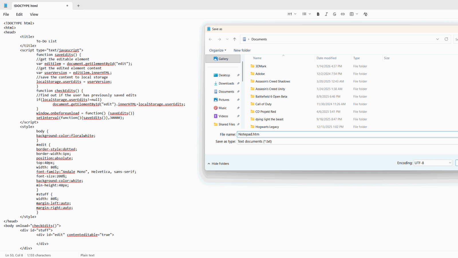 html based browser notepad 02