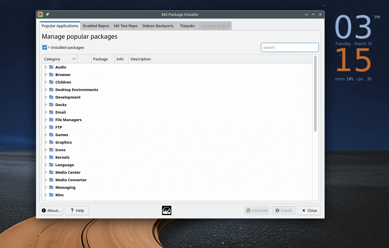 mx tools mx package installer overview