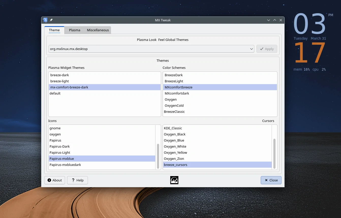 mx tools mx tweaks overview
