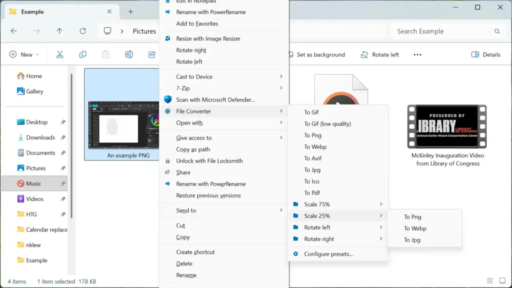 File Converter: convierte archivos al instante desde el clic derecho en Windows 34 right click context menu on a media file