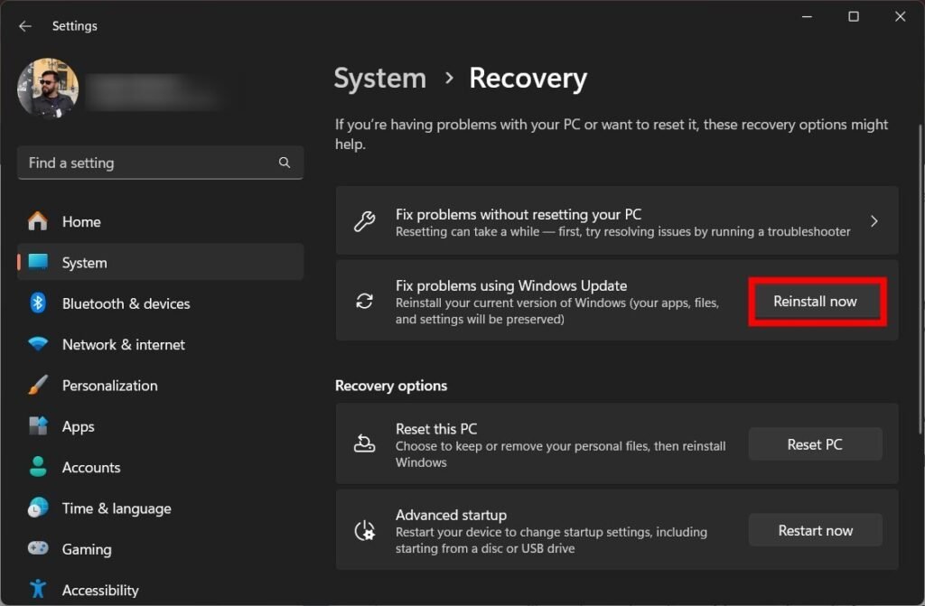 1713705427 fix problems using windows update reinstall now