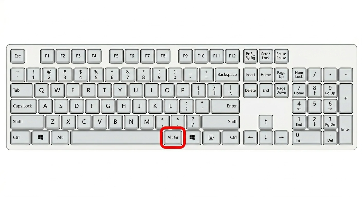 Guía de Códigos Alt: Cómo Escribir Caracteres Especiales en PC o Mac 36 ALT GR