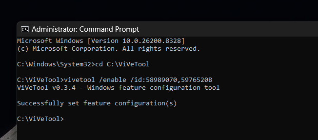 How to force enable Xbox mode using ViVeTool