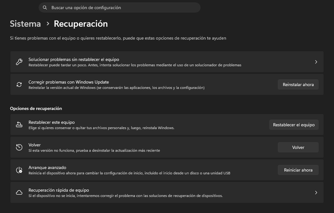 corregir problemas windows update