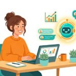 IA para PYMES: dueño de pyme usando inteligencia artificial para automatizar su pequeña empresa sin conocimientos técnicos