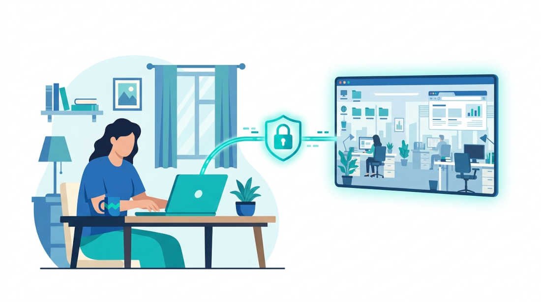 Qué es el acceso remoto: conexión segura entre dos ordenadores a través de internet