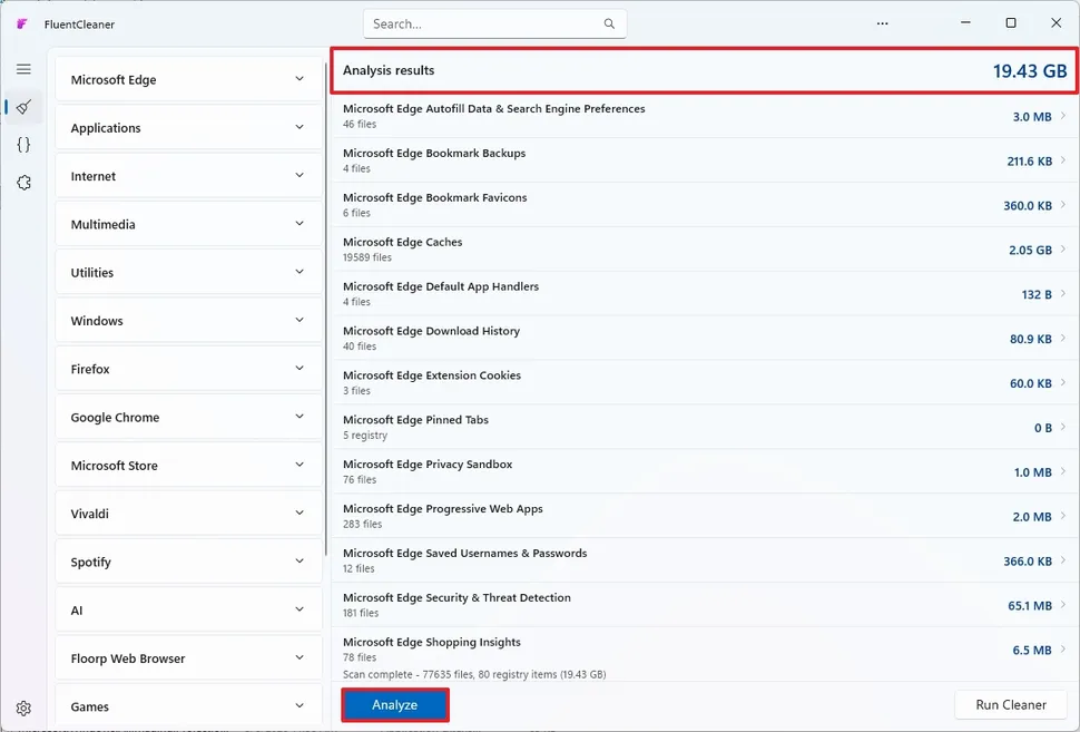 Fluent Cleaner: la alternativa moderna y gratis a CCleaner 42 fc7