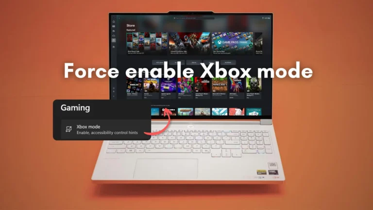 how to force enable xbox mode in windows 11