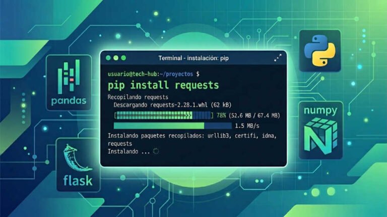 Qué es pip en Python y cómo instalar librerías desde la terminal