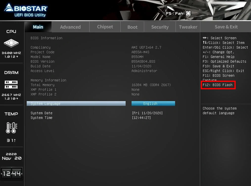 Cómo actualizar la BIOS: 5 herramientas esenciales 39 biostar bio flasher f12