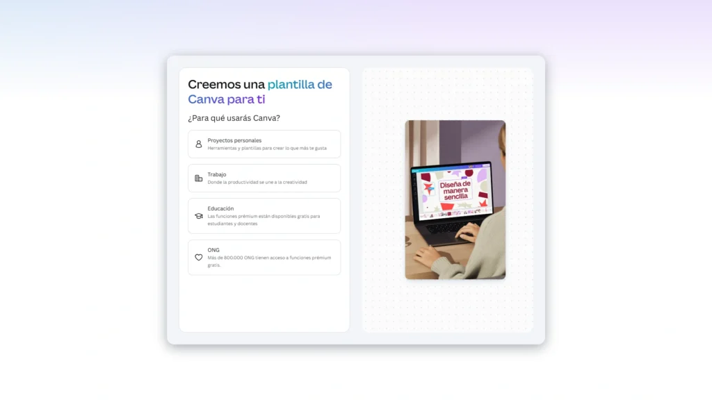 Qué es Canva, para qué sirve y cómo empezar a usarlo 36 Pantalla de bienvenida de Canva