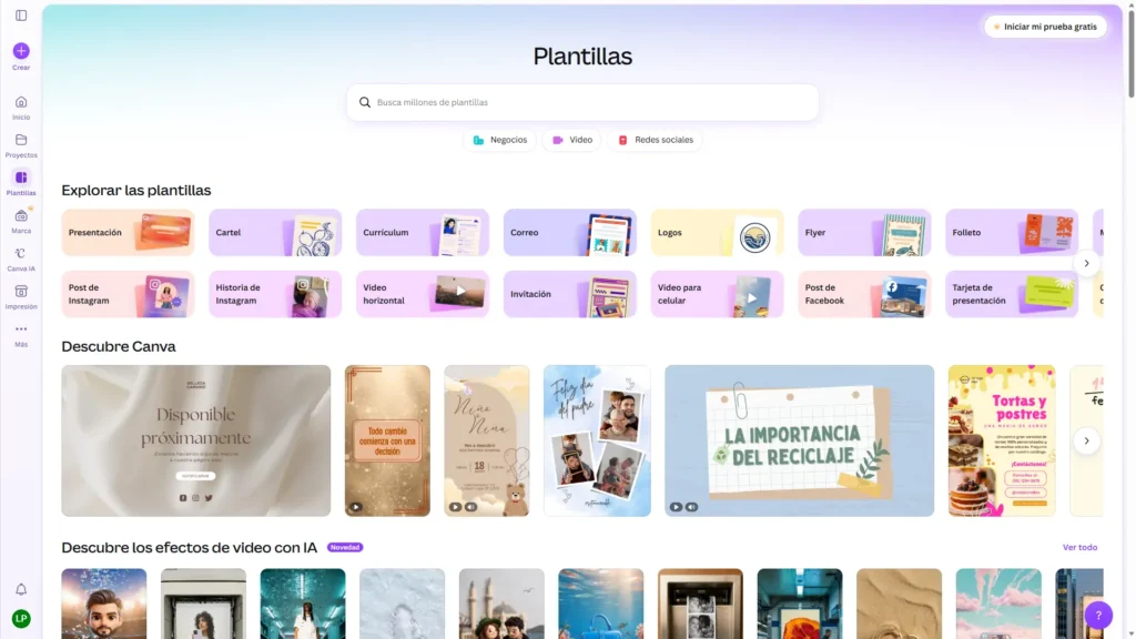 Qué es Canva, para qué sirve y cómo empezar a usarlo 44 Buscador y galería de la biblioteca de plantillas gratis de Canva ordenadas por temáticas y estilos