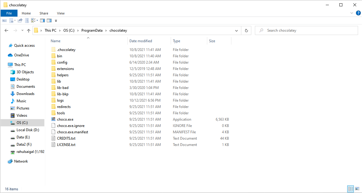 Cómo instalar programas desde la terminal de Windows con Chocolatey 36 chocolatey installation folder file